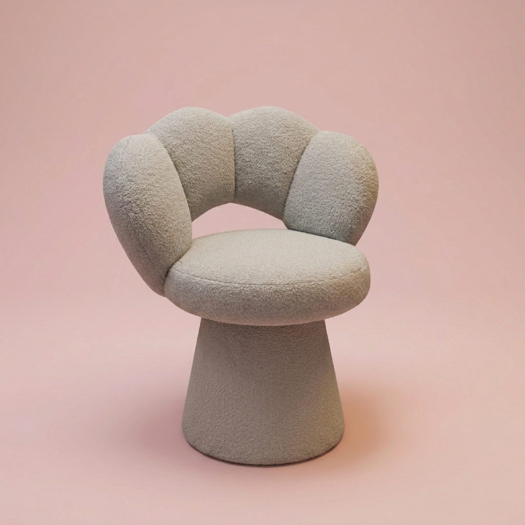Willa Vanity Chair, grey