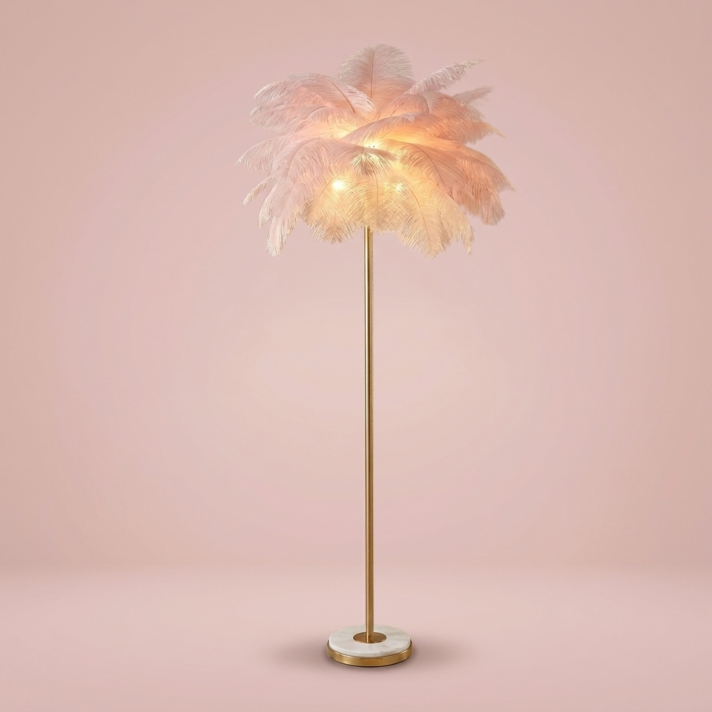 Pluma Floor Lamp, pink