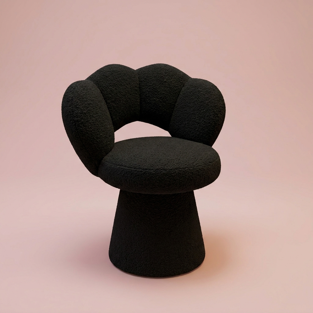 Willa Vanity Chair, black